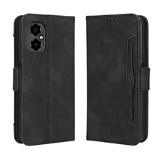 Coque Portefeuille Livre Cuir Etui Clapet BY3 pour Xiaomi Poco M4 5G Noir