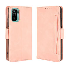 Coque Portefeuille Livre Cuir Etui Clapet BY3 pour Xiaomi Poco M5S Rose