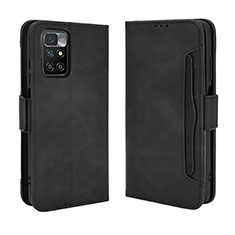 Coque Portefeuille Livre Cuir Etui Clapet BY3 pour Xiaomi Redmi 10 (2022) Noir