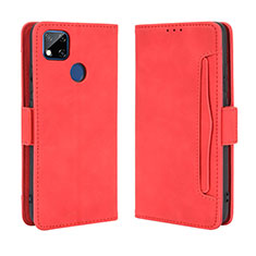 Coque Portefeuille Livre Cuir Etui Clapet BY3 pour Xiaomi Redmi 10A 4G Rouge