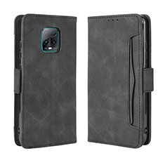 Coque Portefeuille Livre Cuir Etui Clapet BY3 pour Xiaomi Redmi 10X Pro 5G Noir