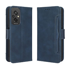 Coque Portefeuille Livre Cuir Etui Clapet BY3 pour Xiaomi Redmi 11 Prime 4G Bleu