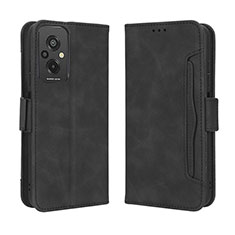 Coque Portefeuille Livre Cuir Etui Clapet BY3 pour Xiaomi Redmi 11 Prime 4G Noir