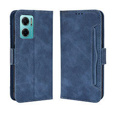 Coque Portefeuille Livre Cuir Etui Clapet BY3 pour Xiaomi Redmi 11 Prime 5G Bleu