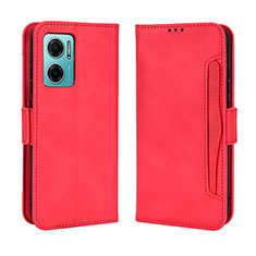 Coque Portefeuille Livre Cuir Etui Clapet BY3 pour Xiaomi Redmi 11 Prime 5G Rouge
