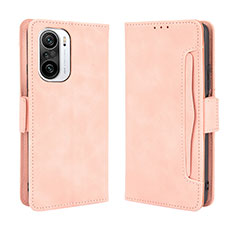 Coque Portefeuille Livre Cuir Etui Clapet BY3 pour Xiaomi Redmi K40 5G Rose