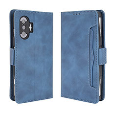 Coque Portefeuille Livre Cuir Etui Clapet BY3 pour Xiaomi Redmi K40 Gaming 5G Bleu