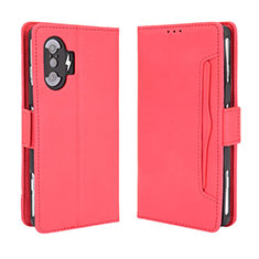 Coque Portefeuille Livre Cuir Etui Clapet BY3 pour Xiaomi Redmi K40 Gaming 5G Rouge