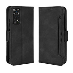 Coque Portefeuille Livre Cuir Etui Clapet BY3 pour Xiaomi Redmi Note 11 4G (2022) Noir