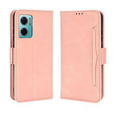 Coque Portefeuille Livre Cuir Etui Clapet BY3 pour Xiaomi Redmi Note 11E 5G Rose