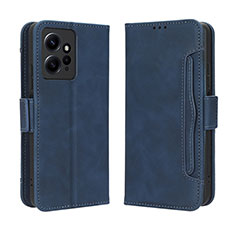 Coque Portefeuille Livre Cuir Etui Clapet BY3 pour Xiaomi Redmi Note 12 4G Bleu