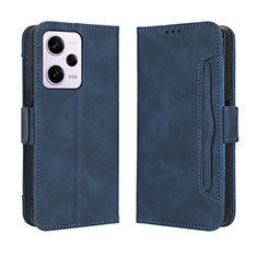 Coque Portefeuille Livre Cuir Etui Clapet BY3 pour Xiaomi Redmi Note 12 Explorer Bleu