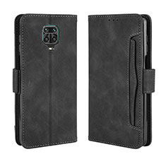 Coque Portefeuille Livre Cuir Etui Clapet BY3 pour Xiaomi Redmi Note 9 Pro Max Noir