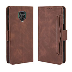 Coque Portefeuille Livre Cuir Etui Clapet BY3 pour Xiaomi Redmi Note 9S Marron