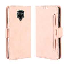 Coque Portefeuille Livre Cuir Etui Clapet BY3 pour Xiaomi Redmi Note 9S Rose