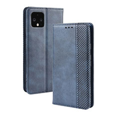 Coque Portefeuille Livre Cuir Etui Clapet BY4 pour Google Pixel 4 Bleu