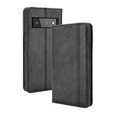 Coque Portefeuille Livre Cuir Etui Clapet BY4 pour Google Pixel 6 Pro 5G Noir