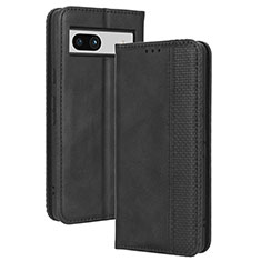 Coque Portefeuille Livre Cuir Etui Clapet BY4 pour Google Pixel 7a 5G Noir