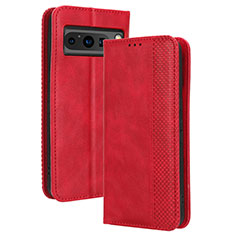 Coque Portefeuille Livre Cuir Etui Clapet BY4 pour Google Pixel 8 Pro 5G Rouge