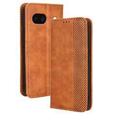 Coque Portefeuille Livre Cuir Etui Clapet BY4 pour Google Pixel 8a 5G Marron