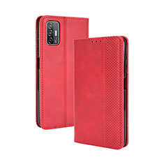 Coque Portefeuille Livre Cuir Etui Clapet BY4 pour HTC Desire 21 Pro 5G Rouge