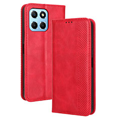 Coque Portefeuille Livre Cuir Etui Clapet BY4 pour Huawei Honor 70 Lite 5G Rouge