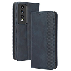 Coque Portefeuille Livre Cuir Etui Clapet BY4 pour Huawei Honor 80 GT 5G Bleu