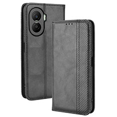 Coque Portefeuille Livre Cuir Etui Clapet BY4 pour Huawei Honor X40i 5G Noir