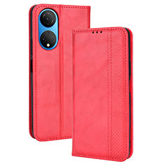 Coque Portefeuille Livre Cuir Etui Clapet BY4 pour Huawei Honor X7 Rouge