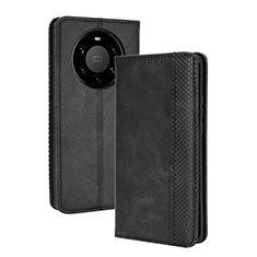 Coque Portefeuille Livre Cuir Etui Clapet BY4 pour Huawei Mate 40 Pro+ Plus Noir