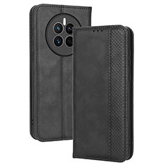 Coque Portefeuille Livre Cuir Etui Clapet BY4 pour Huawei Mate 50 Noir