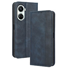 Coque Portefeuille Livre Cuir Etui Clapet BY4 pour Huawei Nova 10 SE Bleu