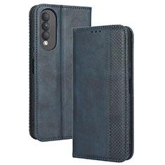 Coque Portefeuille Livre Cuir Etui Clapet BY4 pour Huawei Nova 10z Bleu