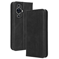 Coque Portefeuille Livre Cuir Etui Clapet BY4 pour Huawei Nova 11 Pro Noir