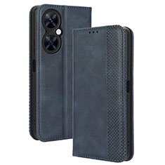 Coque Portefeuille Livre Cuir Etui Clapet BY4 pour Huawei Nova 11i Bleu