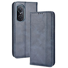 Coque Portefeuille Livre Cuir Etui Clapet BY4 pour Huawei Nova 9 SE Bleu