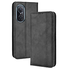 Coque Portefeuille Livre Cuir Etui Clapet BY4 pour Huawei Nova 9 SE Noir