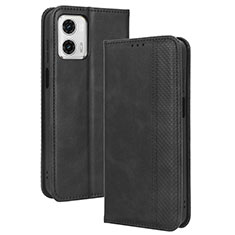 Coque Portefeuille Livre Cuir Etui Clapet BY4 pour Motorola Moto G 5G (2023) Noir