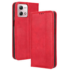 Coque Portefeuille Livre Cuir Etui Clapet BY4 pour Motorola Moto G Stylus (2023) 4G Rouge