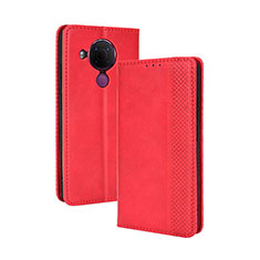 Coque Portefeuille Livre Cuir Etui Clapet BY4 pour Nokia 5.4 Rouge
