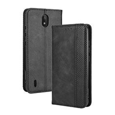 Coque Portefeuille Livre Cuir Etui Clapet BY4 pour Nokia C2 Noir