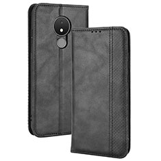 Coque Portefeuille Livre Cuir Etui Clapet BY4 pour Nokia C21 Noir