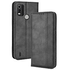 Coque Portefeuille Livre Cuir Etui Clapet BY4 pour Nokia C21 Plus Noir