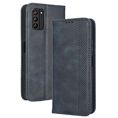 Coque Portefeuille Livre Cuir Etui Clapet BY4 pour Nokia G100 Bleu