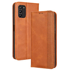 Coque Portefeuille Livre Cuir Etui Clapet BY4 pour Nokia G100 Marron