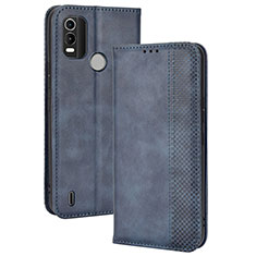 Coque Portefeuille Livre Cuir Etui Clapet BY4 pour Nokia G11 Plus Bleu