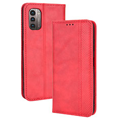 Coque Portefeuille Livre Cuir Etui Clapet BY4 pour Nokia G11 Rouge