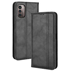 Coque Portefeuille Livre Cuir Etui Clapet BY4 pour Nokia G21 Noir