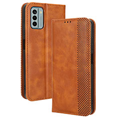 Coque Portefeuille Livre Cuir Etui Clapet BY4 pour Nokia G22 Marron