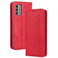 Coque Portefeuille Livre Cuir Etui Clapet BY4 pour Nokia G400 5G Rouge